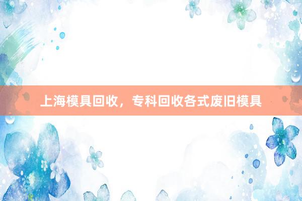 上海模具回收，专科回收各式废旧模具